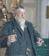 Anders Zorn A Toast in the Idun Society, oil painting on canvas